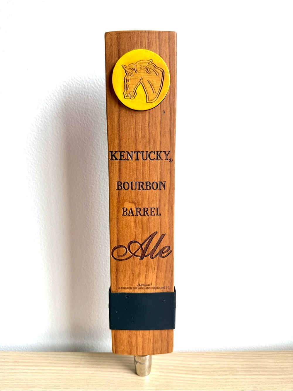 Kentucky Bourbon Barrel Ale Beer Bar Tap Handle 12" Dual Sided Wood Breweriana